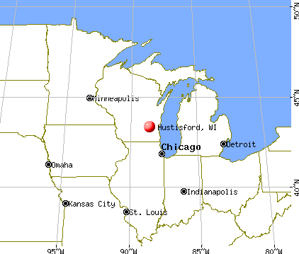 Hustisford, Wisconsin map