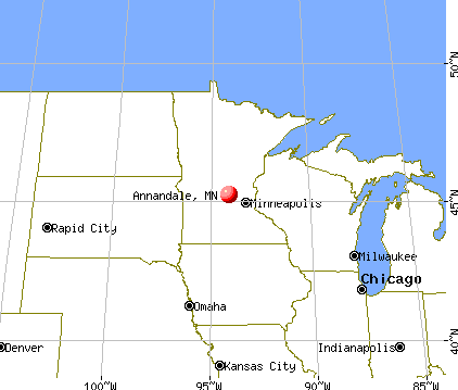 Annandale, Minnesota map
