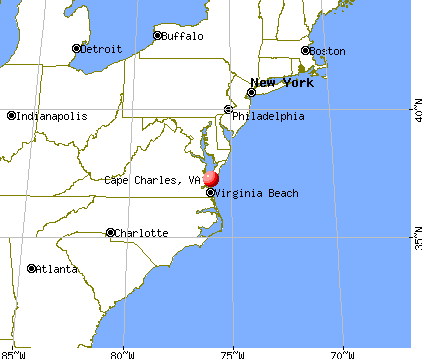 Cape Charles, Virginia map