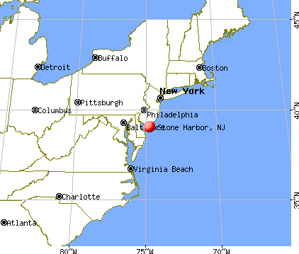 Stone Harbor, New Jersey map