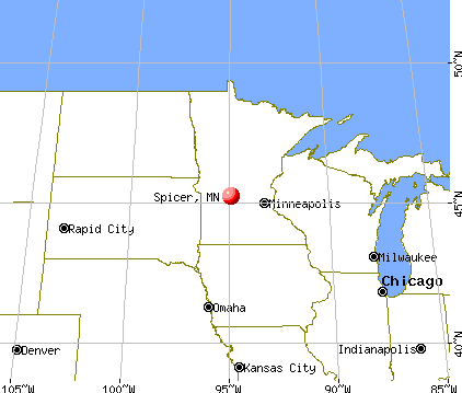 Spicer, Minnesota map