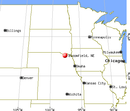 Bloomfield, Nebraska map