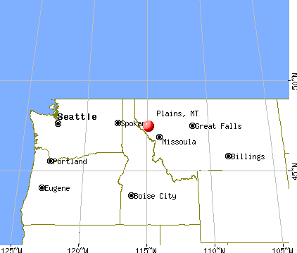 Plains, Montana map