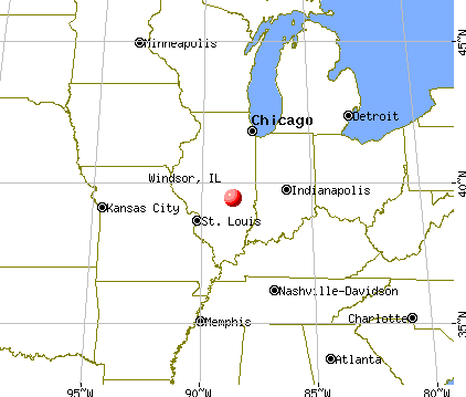 Windsor, Illinois map