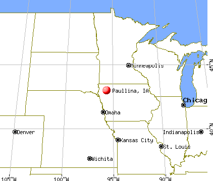 Paullina, Iowa map