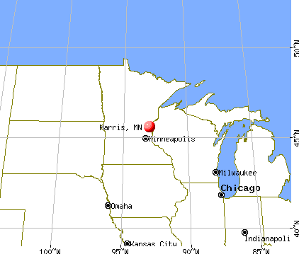 Harris, Minnesota map