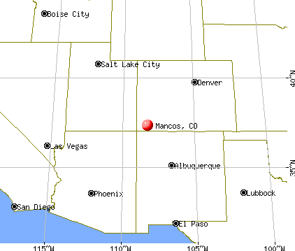 Mancos, Colorado map