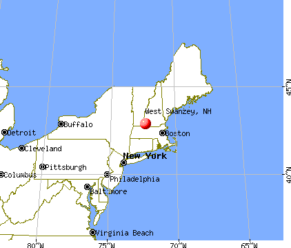 West Swanzey, New Hampshire map