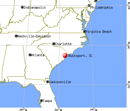 Bucksport, South Carolina map