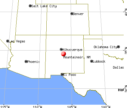 Mountainair, New Mexico map