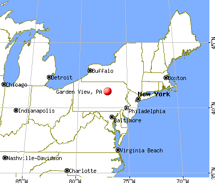 Garden View, Pennsylvania map