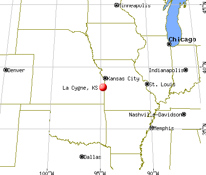 La Cygne, Kansas map