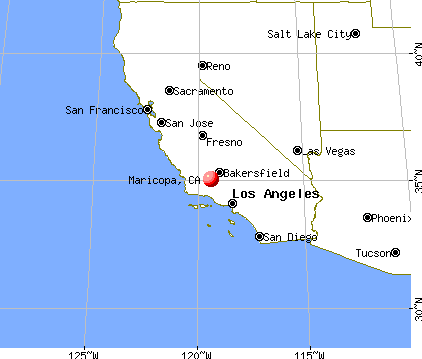 Maricopa, California map