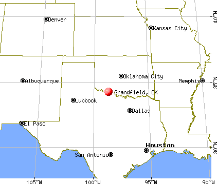 Grandfield, Oklahoma map