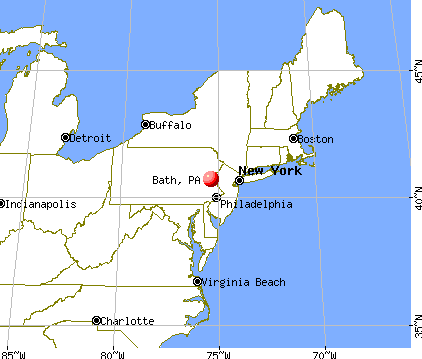 Bath, Pennsylvania map