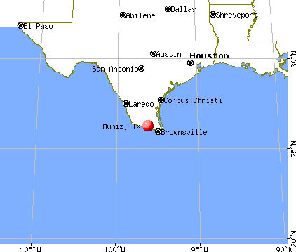 Muniz, Texas map