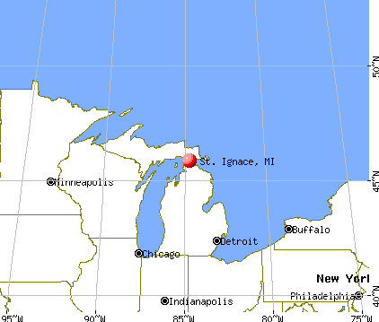 St. Ignace, Michigan map