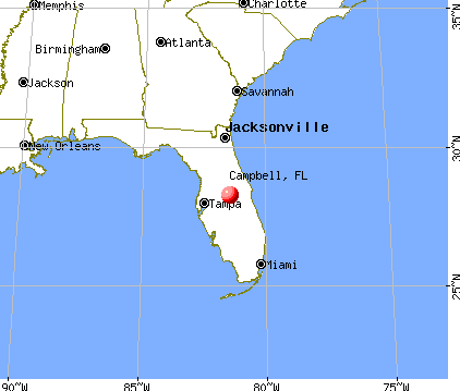 Campbell, Florida map