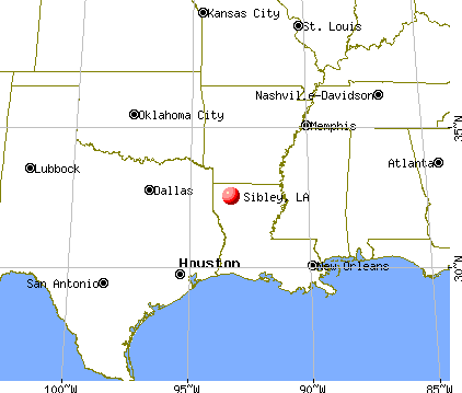 Sibley, Louisiana map