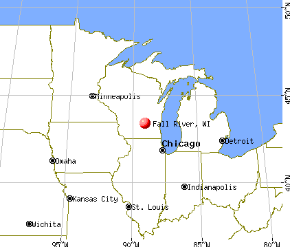 Fall River, Wisconsin map