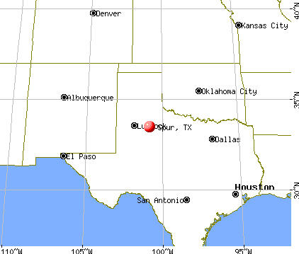 Spur, Texas map