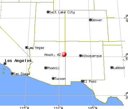 Houck, Arizona map