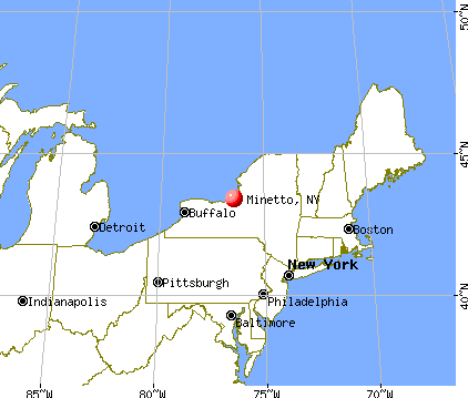 Minetto, New York map