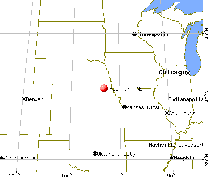 Hickman, Nebraska map