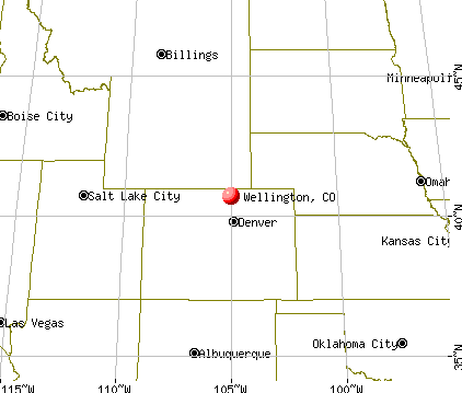 Wellington, Colorado map