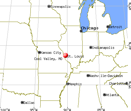 Cool Valley, Missouri map