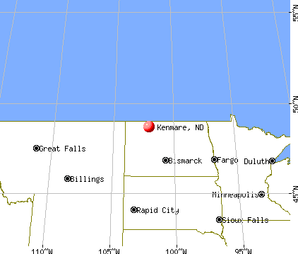 Kenmare, North Dakota map