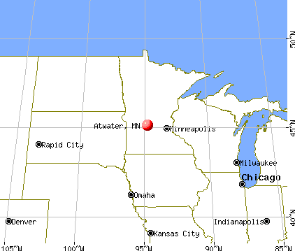 Atwater, Minnesota map