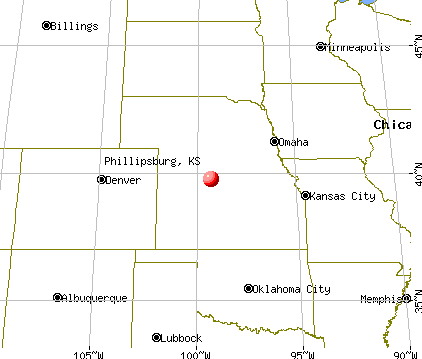 Phillipsburg, Kansas map
