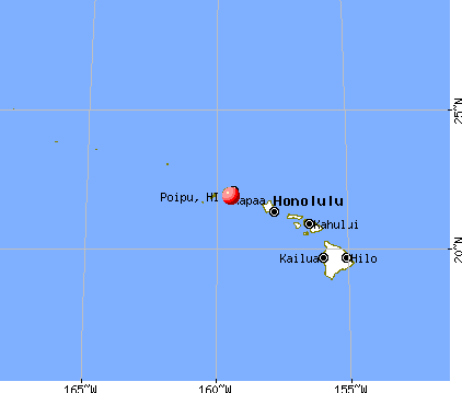 Poipu, Hawaii map
