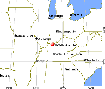 Masonville, Kentucky map
