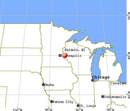 Baldwin, Wisconsin map