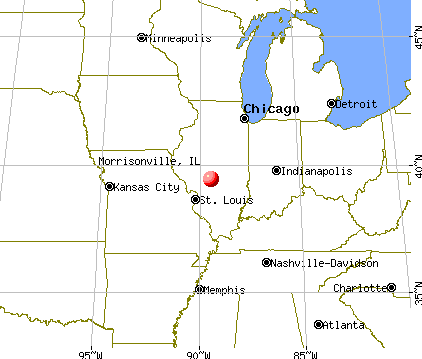 Morrisonville, Illinois map