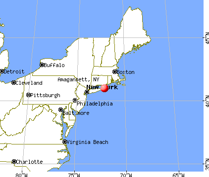 Amagansett, New York map