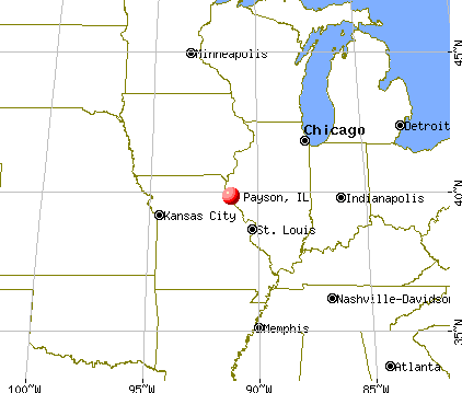 Payson, Illinois map
