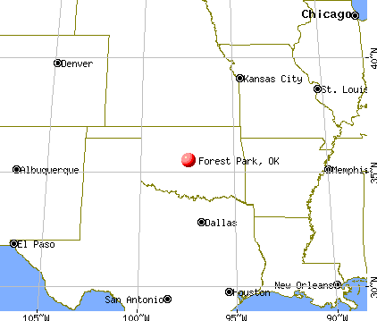 Forest Park, Oklahoma map