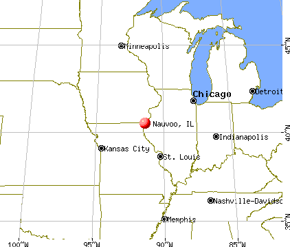 Nauvoo, Illinois map