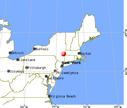 Claverack-Red Mills, New York map