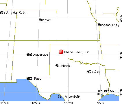 White Deer, Texas map