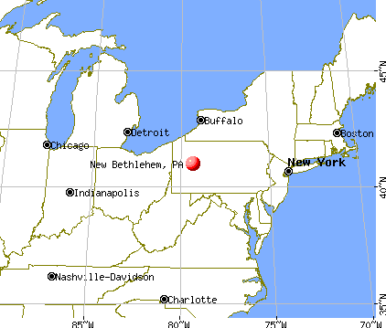 New Bethlehem, Pennsylvania map
