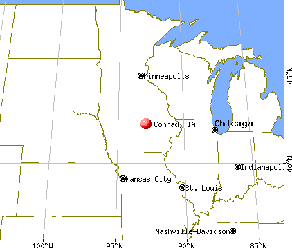 Conrad, Iowa map