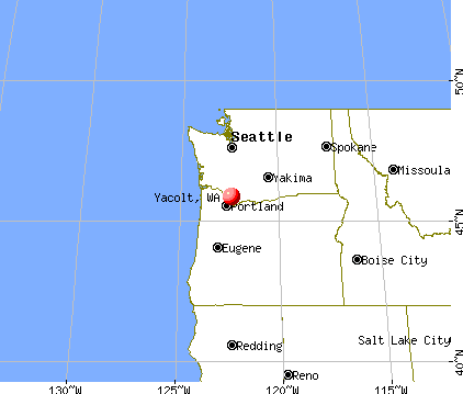 Yacolt, Washington map