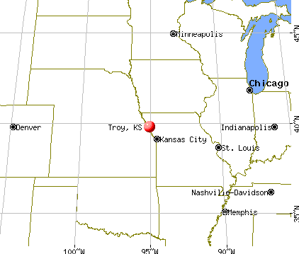 Troy, Kansas map