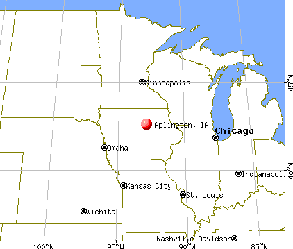 Aplington, Iowa map