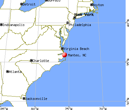 Manteo, North Carolina map