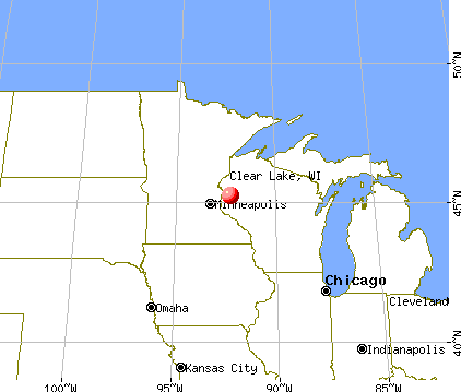 Clear Lake, Wisconsin map